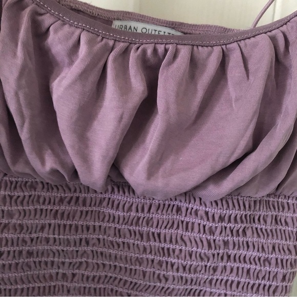 URBAN OUTFITTERS Purple Modal Smocked Tank Top - Picture 3 of 9